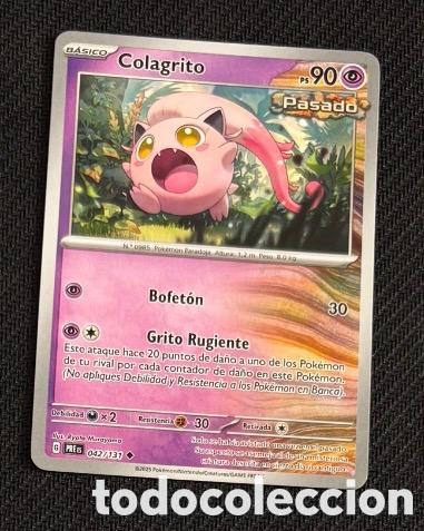 Coleccionismo cromos antiguos: 042/131 Colagrito CARTA POKEMON TCG