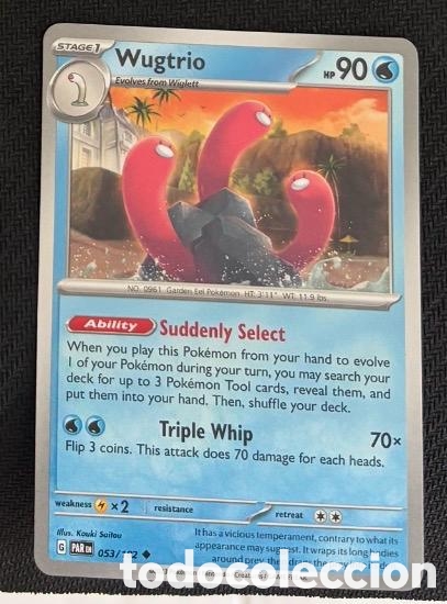 Coleccionismo cromos antiguos: 053/182 Wugtrio CARTA POKEMON TCG