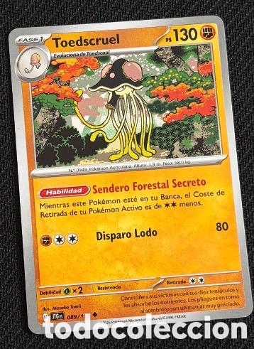 Coleccionismo cromos antiguos: 089/159 Toedscruel CARTA POKEMON TCG