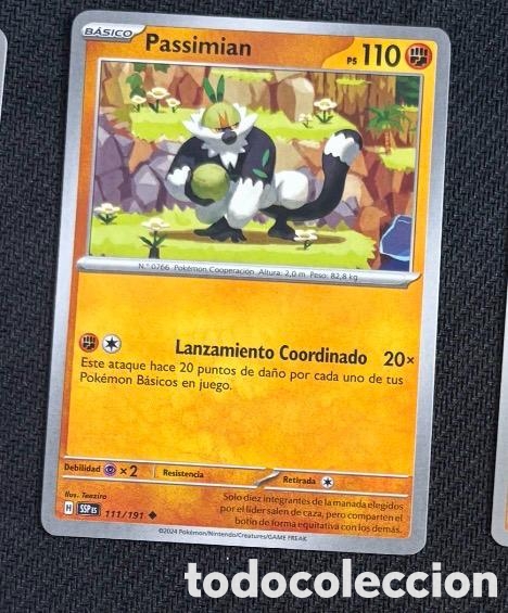 Coleccionismo cromos antiguos: 111/191 Passimian CARTA POKEMON TCG