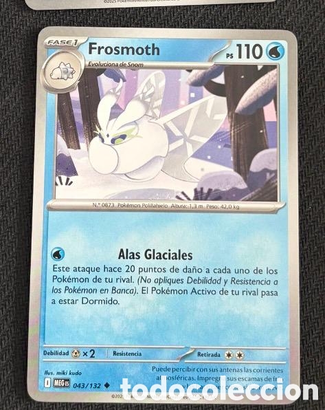 Coleccionismo cromos antiguos: 043/132 Frosmoth CARTA POKEMON TCG