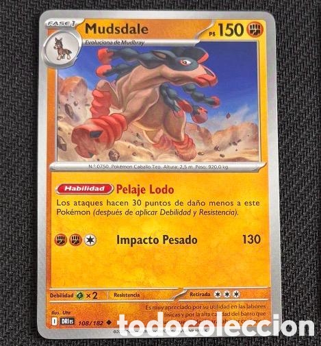 Coleccionismo cromos antiguos: 108/182 Mudsdale CARTA POKEMON TCG