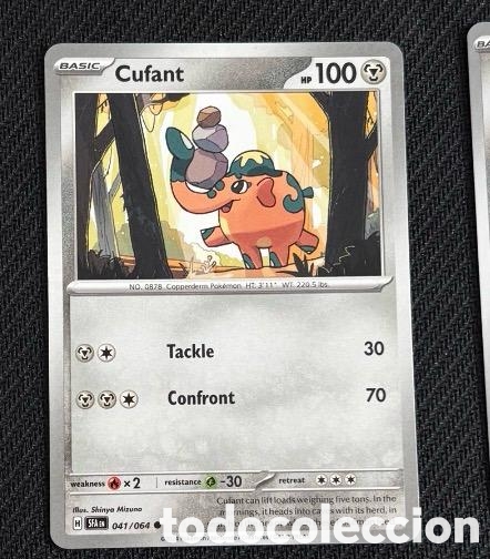 Coleccionismo cromos antiguos: 041/064 Cufant CARTA POKEMON TCG