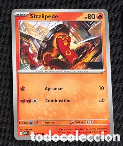Coleccionismo cromos antiguos: 029/132 Sizzlipede CARTA POKEMON TCG