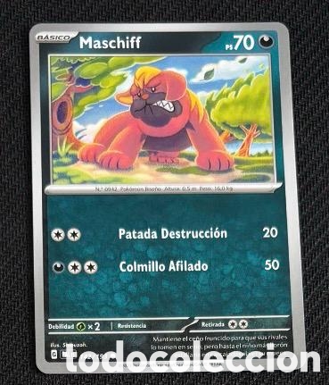 Coleccionismo cromos antiguos: 142/193 Maschiff CARTA POKEMON TCG