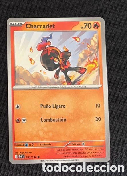 Coleccionismo cromos antiguos: 043/197 Charcadet CARTA POKEMON TCG