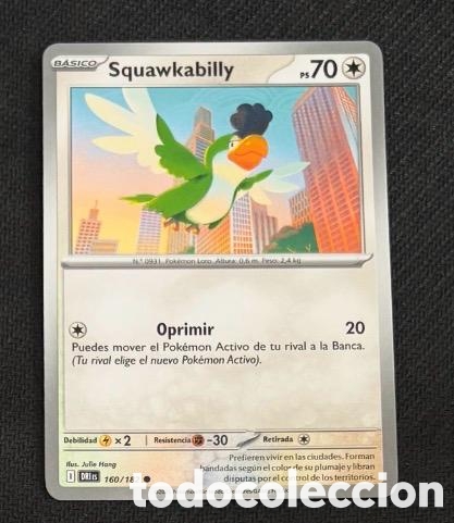 Coleccionismo cromos antiguos: 160/182 Squawkabilly CARTA POKEMON TCG