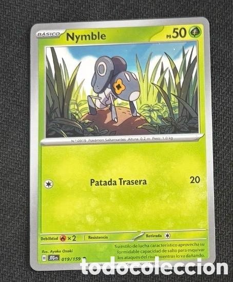 Coleccionismo cromos antiguos: 019/159 Nymble CARTA POKEMON TCG