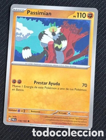 Coleccionismo cromos antiguos: 118/193 Passimian CARTA POKEMON TCG
