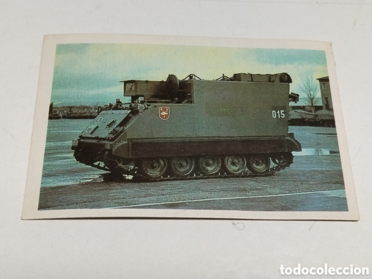 Coleccionismo cromos antiguos: Cromo Nuestros Ejercitos Veh&iacute;culo Acorazado de Mando M-577
