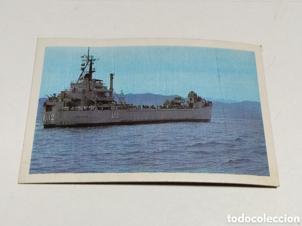 Coleccionismo cromos antiguos: Cromo Nuestros Ejercitos BUQYE DE DESEMBARCO &rdquo;MARTIN ALVAREZ&rdquo;