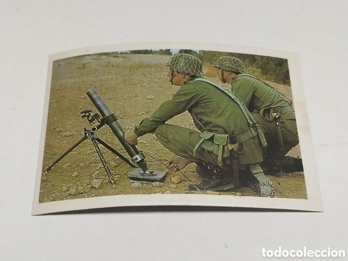 Coleccionismo cromos antiguos: Cromo Nuestros Ejercitos Mortero Ecia de 60mm. L.