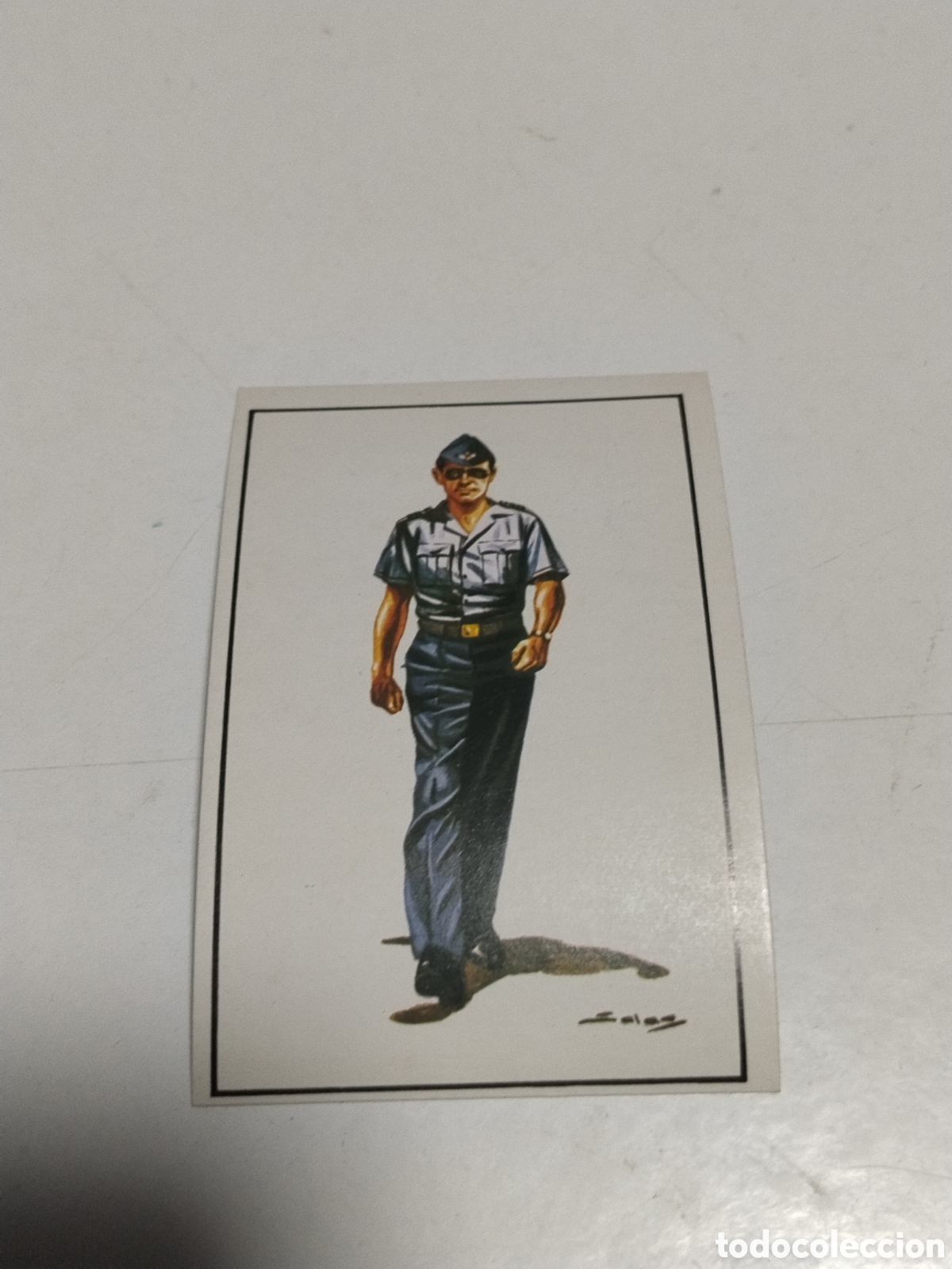Coleccionismo cromos antiguos: Cromo Nuestros Ejercitos Cabo de Aviaci&oacute;n con uniforme faena de verano