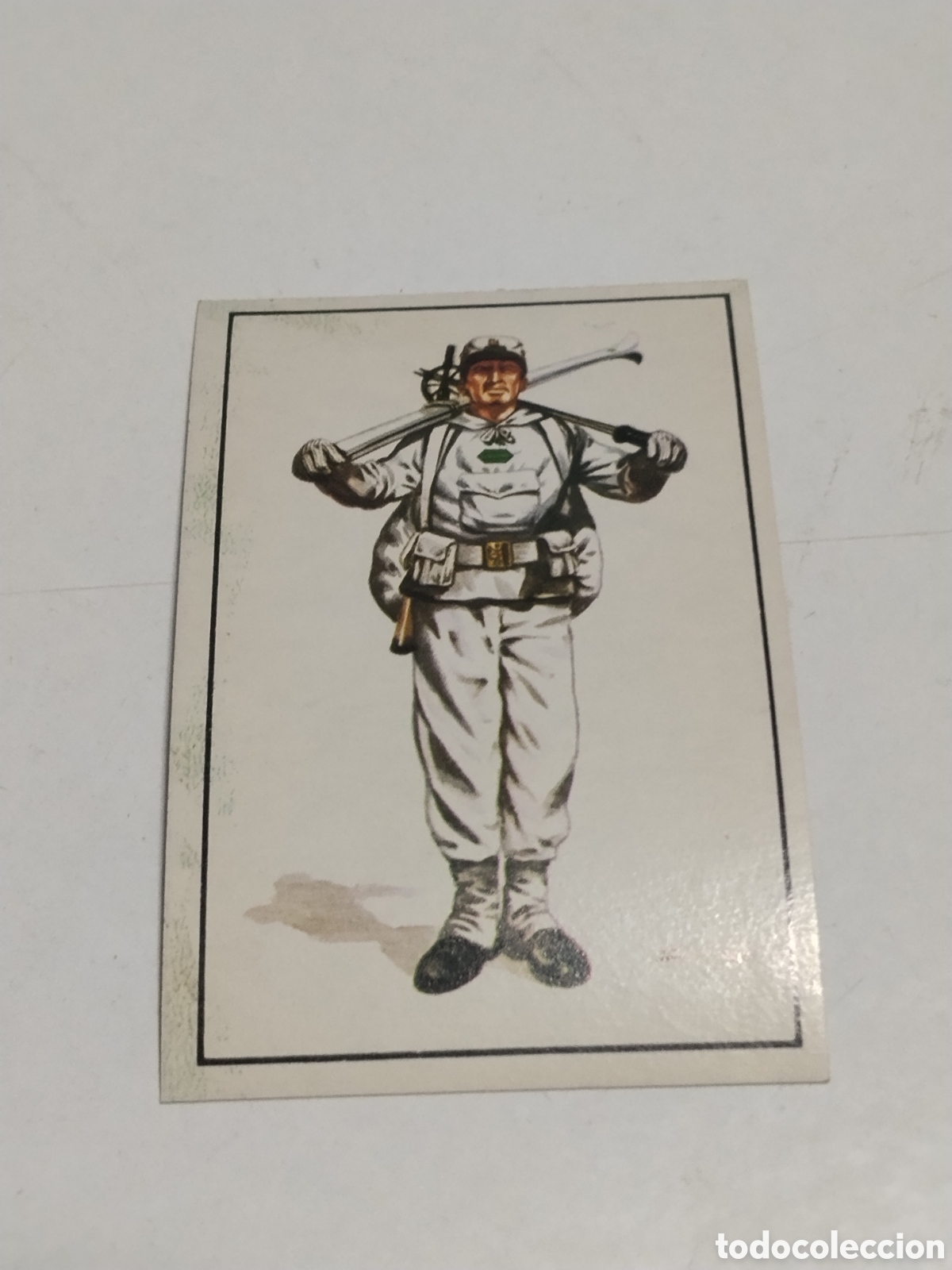 Coleccionismo cromos antiguos: Cromo Nuestros Ejercitos Gabo de la compa&ntilde;&iacute;a de Esquiadores