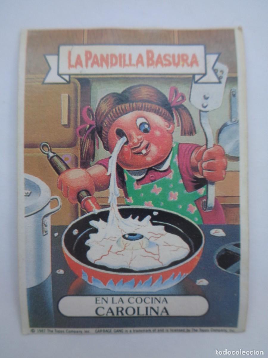 Colecionismo Cromos antigos: CROMO DE LA PANDILLA BASURA : N&ordm; 48 , EN LA COCINA CAROLINA . DE SUPER POP , 1986
