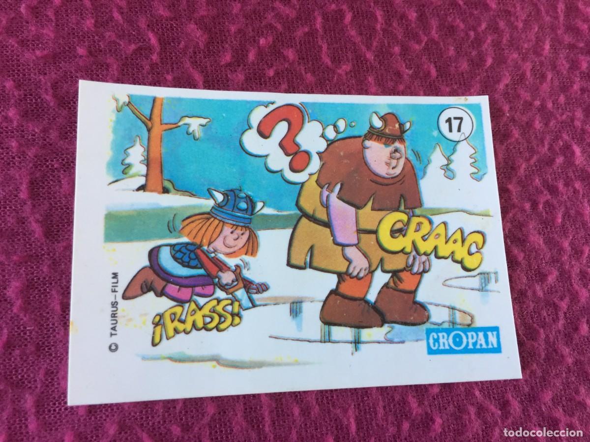 Coleccionismo cromos antiguos: CROPAN : ANTIGUO CROMO N&ordm; 17 WICKIE EL VIKINGO DESCUBRE LAS TRAVESURAS DE WICKIE VICKIE A&Ntilde;O 1975