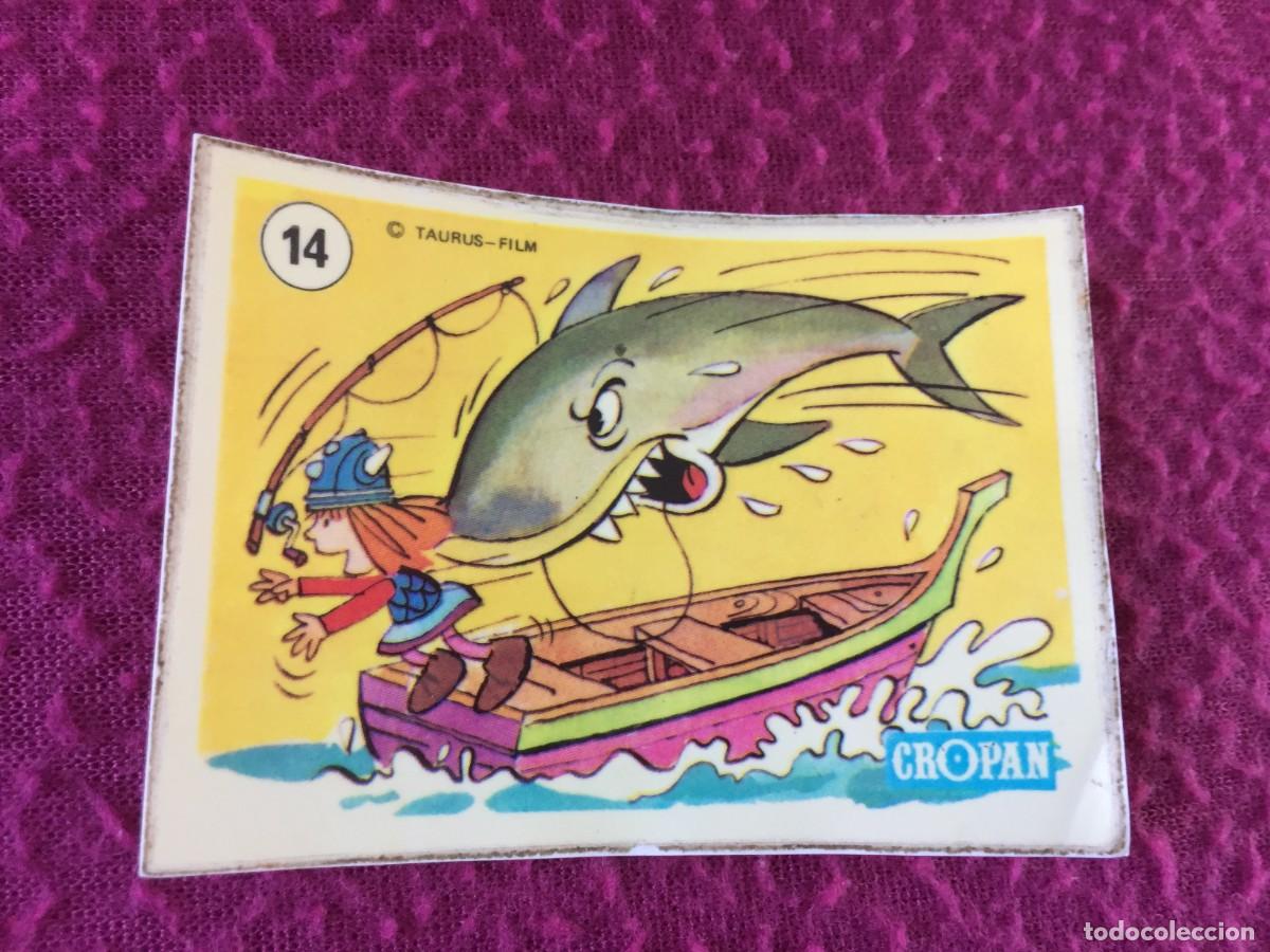 Coleccionismo cromos antiguos: CROPAN : ANTIGUO CROMO N&ordm; 14 WICKIE EL VIKINGO DESCUBRE LAS TRAVESURAS DE WICKIE VICKIE A&Ntilde;O 1975