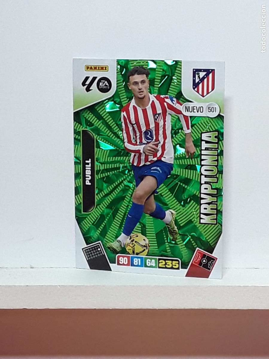 Coleccionismo cromos antiguos: ADRENALYN 2025 2026 25 26 ALBUM PANINI LIGA N 501 ATLETICO MADRID KRYPTONITA PUBILL