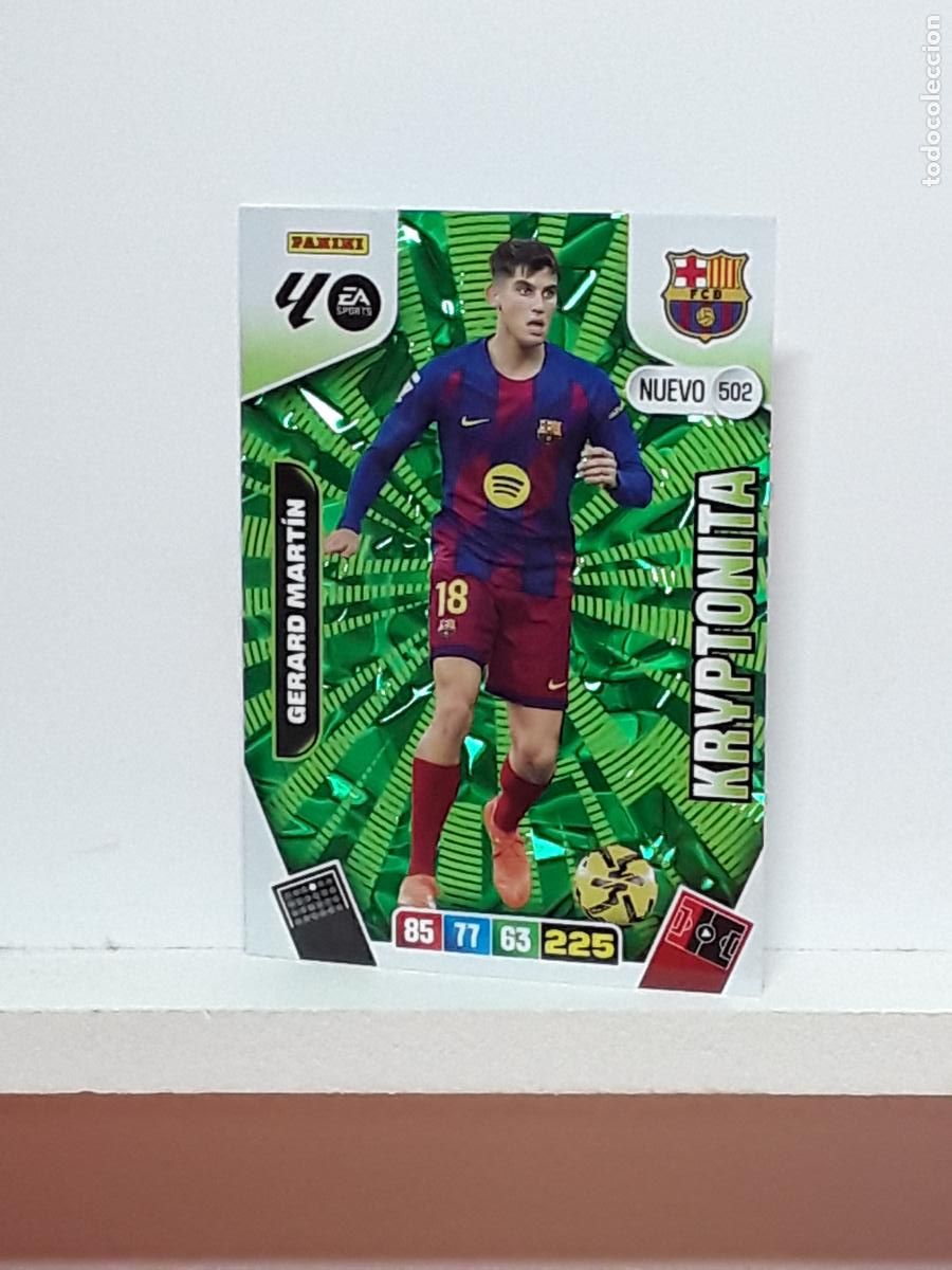 Coleccionismo cromos antiguos: ADRENALYN 2025 2026 25 26 ALBUM PANINI LIGA N 502 BARCELONA KRYPTONITA GERARD MARTIN