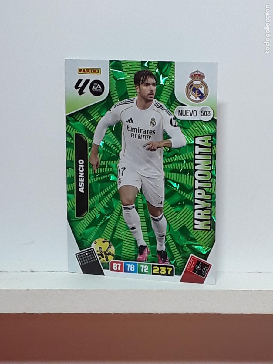 Coleccionismo cromos antiguos: ADRENALYN 2025 2026 25 26 ALBUM PANINI LIGA N 503 REAL MADRID KRYPTONITA ASENCIO