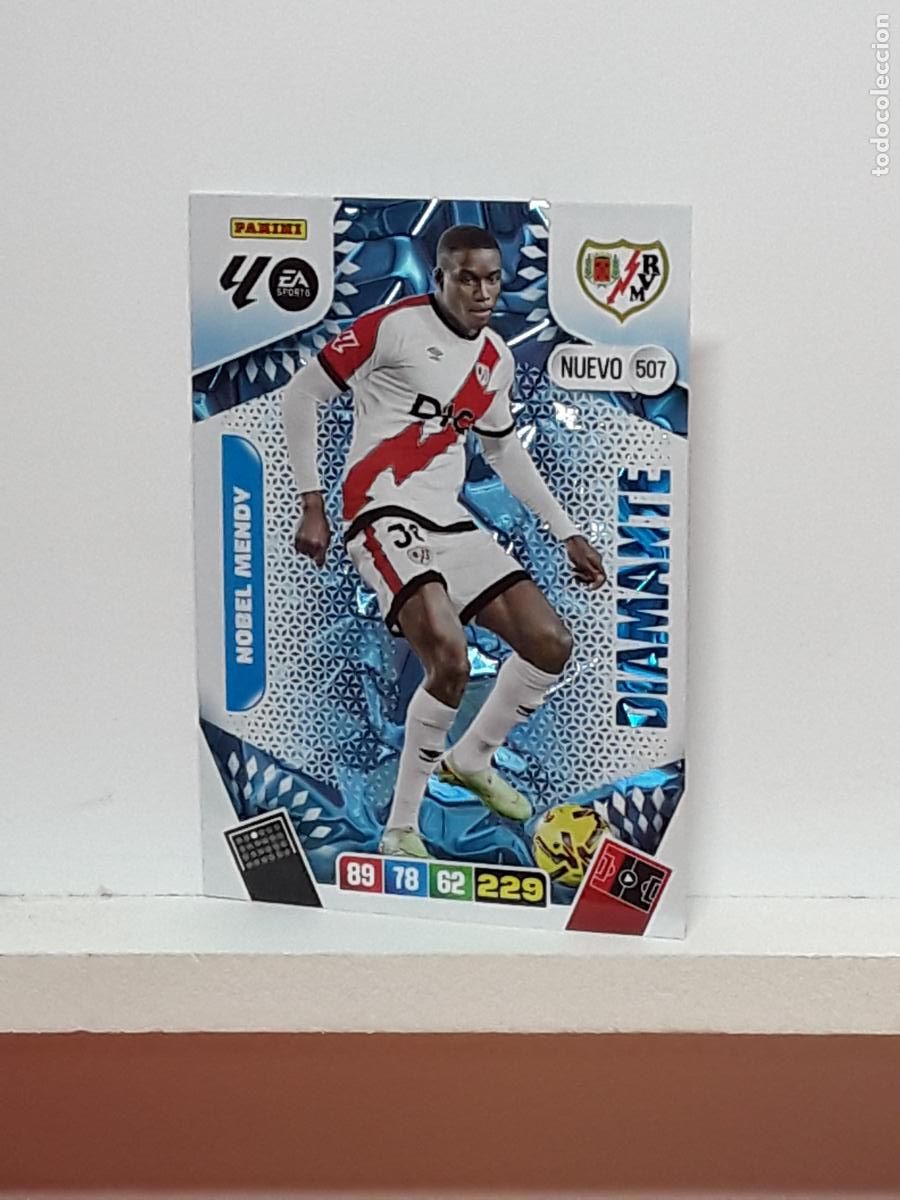 Coleccionismo cromos antiguos: ADRENALYN 2025 2026 25 26 ALBUM PANINI LIGA N 507 RAYO VALLECANO DIAMANTE NOBEL MENDY