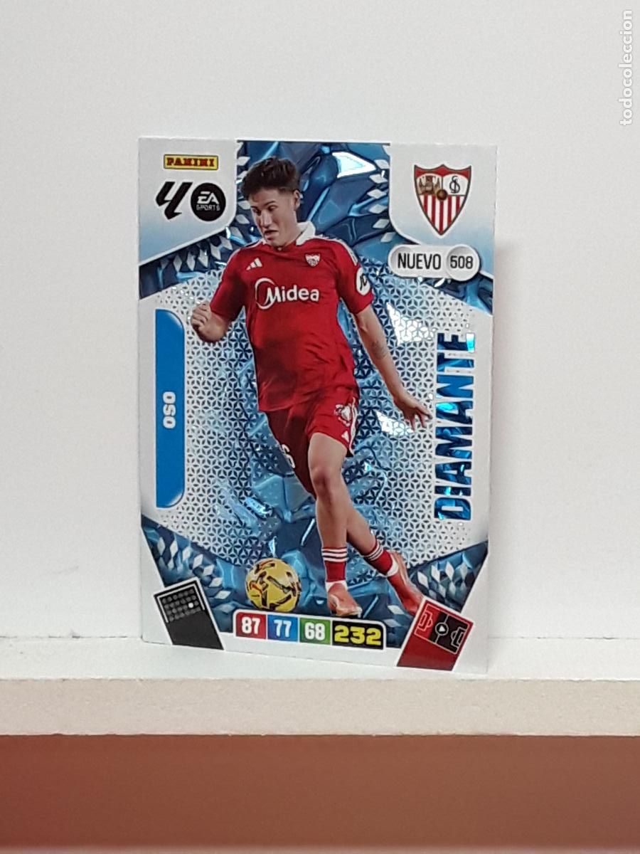 Coleccionismo cromos antiguos: ADRENALYN 2025 2026 25 26 ALBUM PANINI LIGA N 508 SEVILLA DIAMANTE OSO