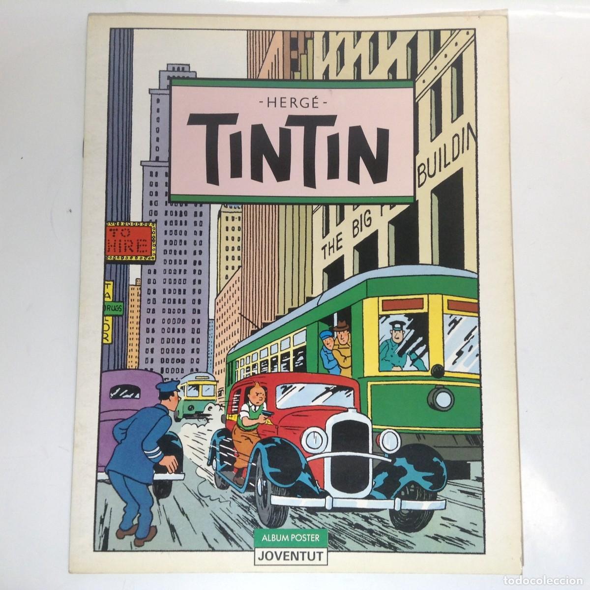 Coleccionismo cromos antiguos: TINTIN ALBUM POSTER N&ordm; 1 - 7 POSTERS - HERG&Eacute; **JUVENTUD** VER FOTOGRAFIAS