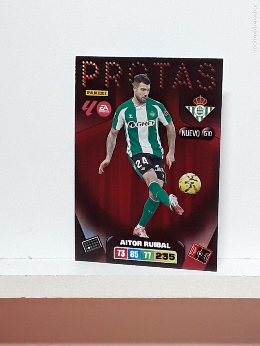 Coleccionismo cromos antiguos: ADRENALYN 2025 2026 25 26 ALBUM PANINI LIGA N 510 BETIS PROTAS AITOR RUIBAL