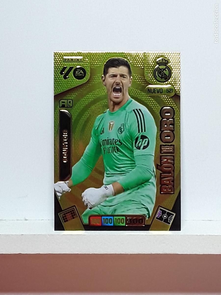 Coleccionismo cromos antiguos: ADRENALYN 2025 2026 25 26 ALBUM PANINI LIGA N 521 REAL MADRID BALON DE ORO BO COURTOIS