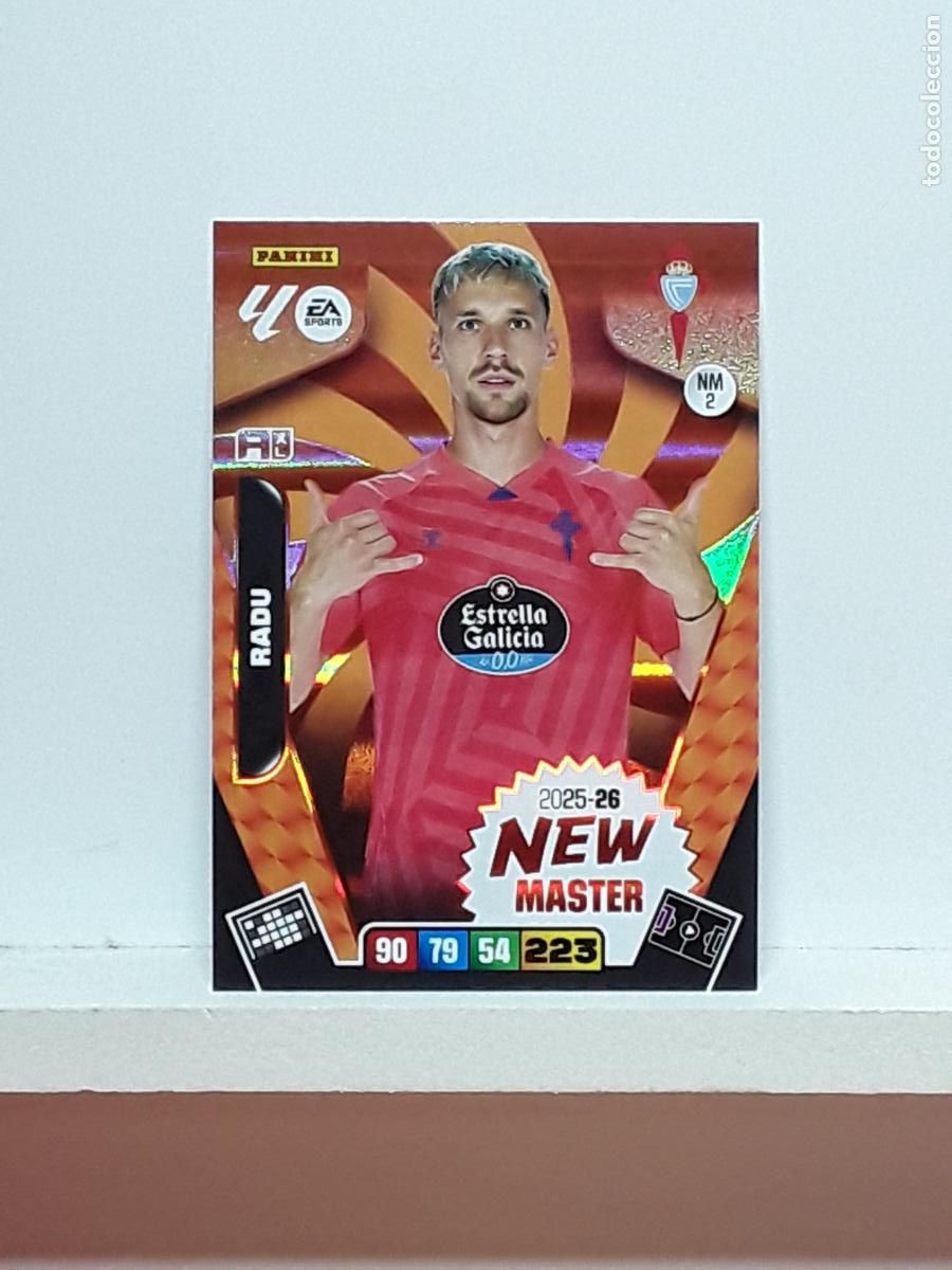 Coleccionismo cromos antiguos: ADRENALYN 2025 2026 25 26 ALBUM PANINI LIGA N NM2 NM 2 CELTA NEW MASTER RADU
