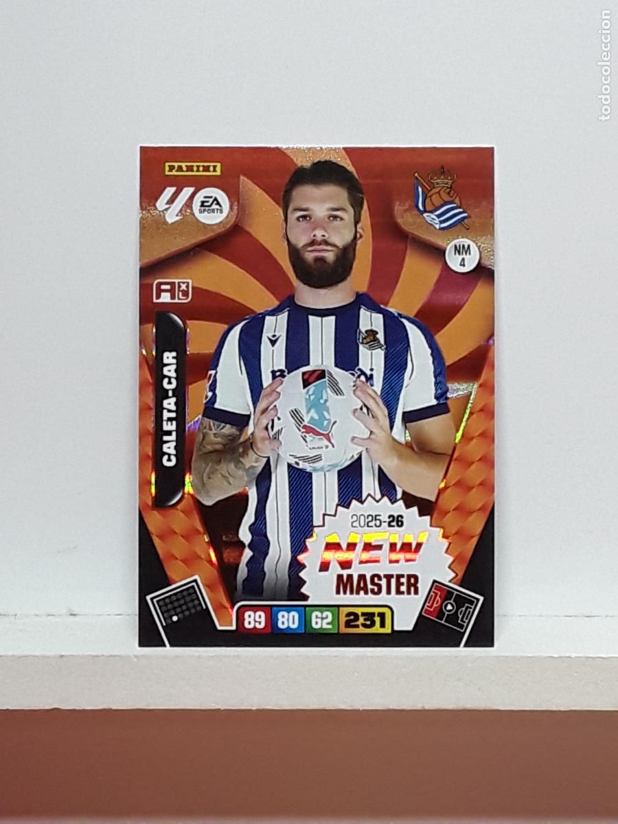 Coleccionismo cromos antiguos: ADRENALYN 2025 2026 25 26 ALBUM PANINI LIGA N NM4 NM 4 REAL SOCIEDAD NEW MASTER CALETA-CAR