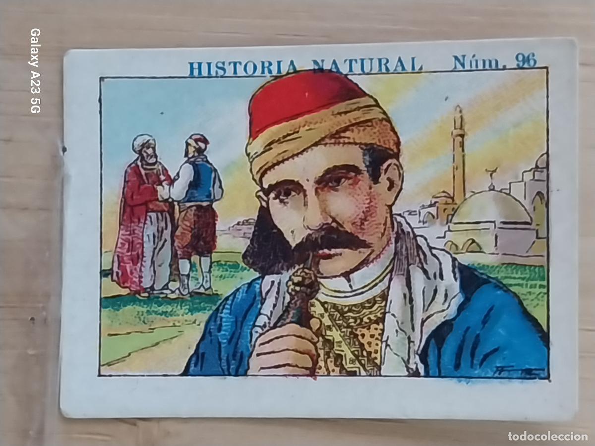 Coleccionismo cromos antiguos: TURCOS CHOCOLATES JUNCOSA CROMO 96 SIN PEGAR NUNCA -***- HISTORIA NATURAL A&Ntilde;O 1935 5X3.5CMS