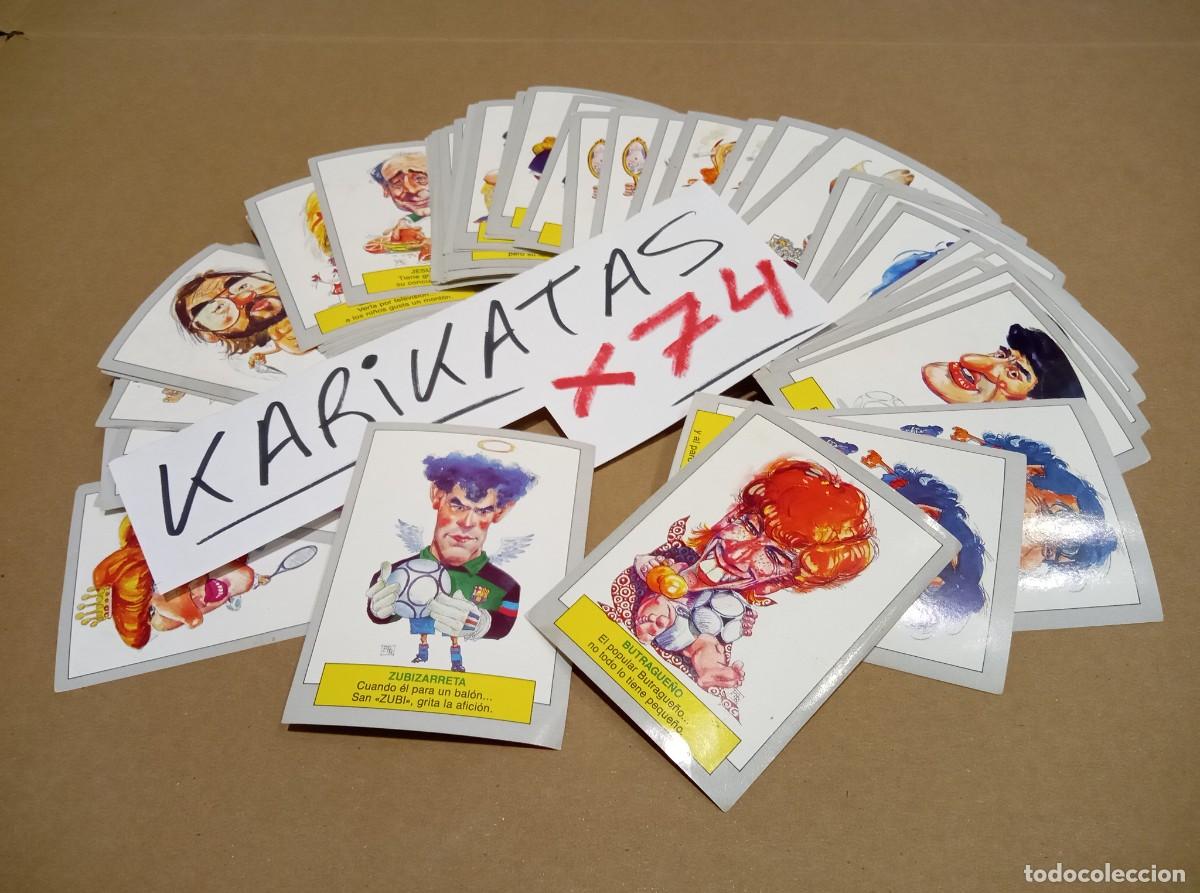 Coleccionismo cromos antiguos: CROMOS PEGATINAS STICKERS KARIKATAS Y CHISTORRETAS 1990 EDICIONES ESTE ESPA&Ntilde;A LOTE x74 PRECIO FIJO