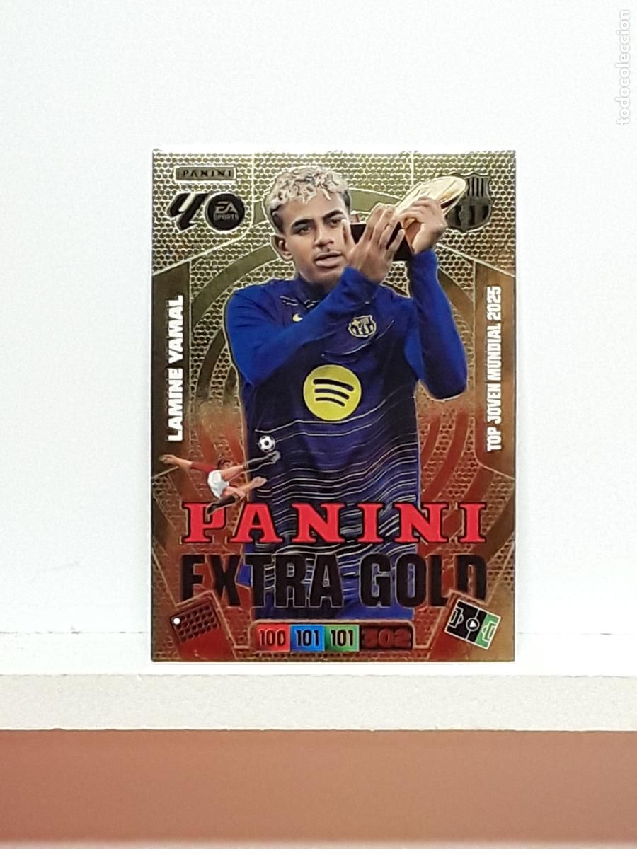 Coleccionismo cromos antiguos: ADRENALYN 2025 2026 25 26 ALBUM PANINI LIGA N BARCELONA EXTRA GOLD LAMINE YAMAL