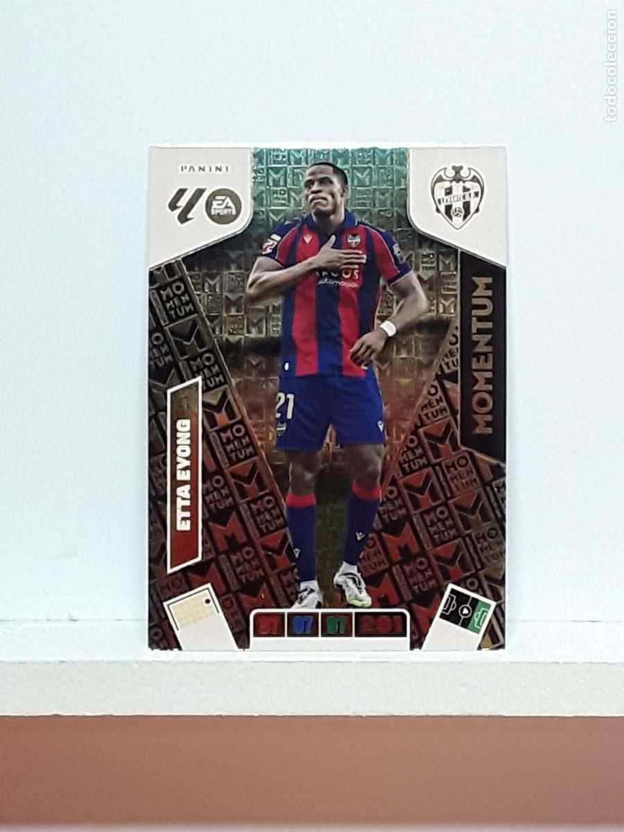 Coleccionismo cromos antiguos: ADRENALYN 2025 2026 25 26 ALBUM PANINI LIGA N LEVANTE MOMENTUM ETTA EYONG