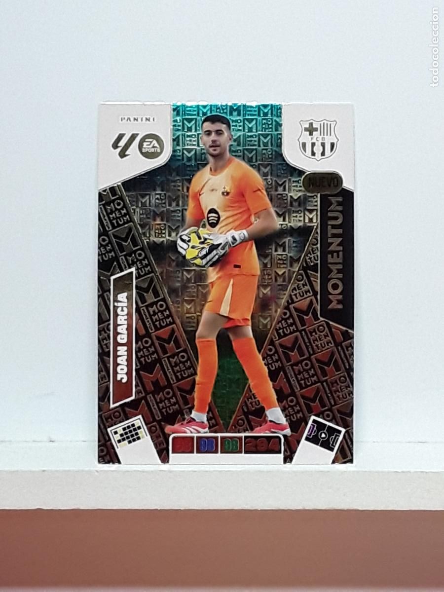 Coleccionismo cromos antiguos: ADRENALYN 2025 2026 25 26 ALBUM PANINI LIGA N BARCELONA MOMENTUM JOAN GARCIA
