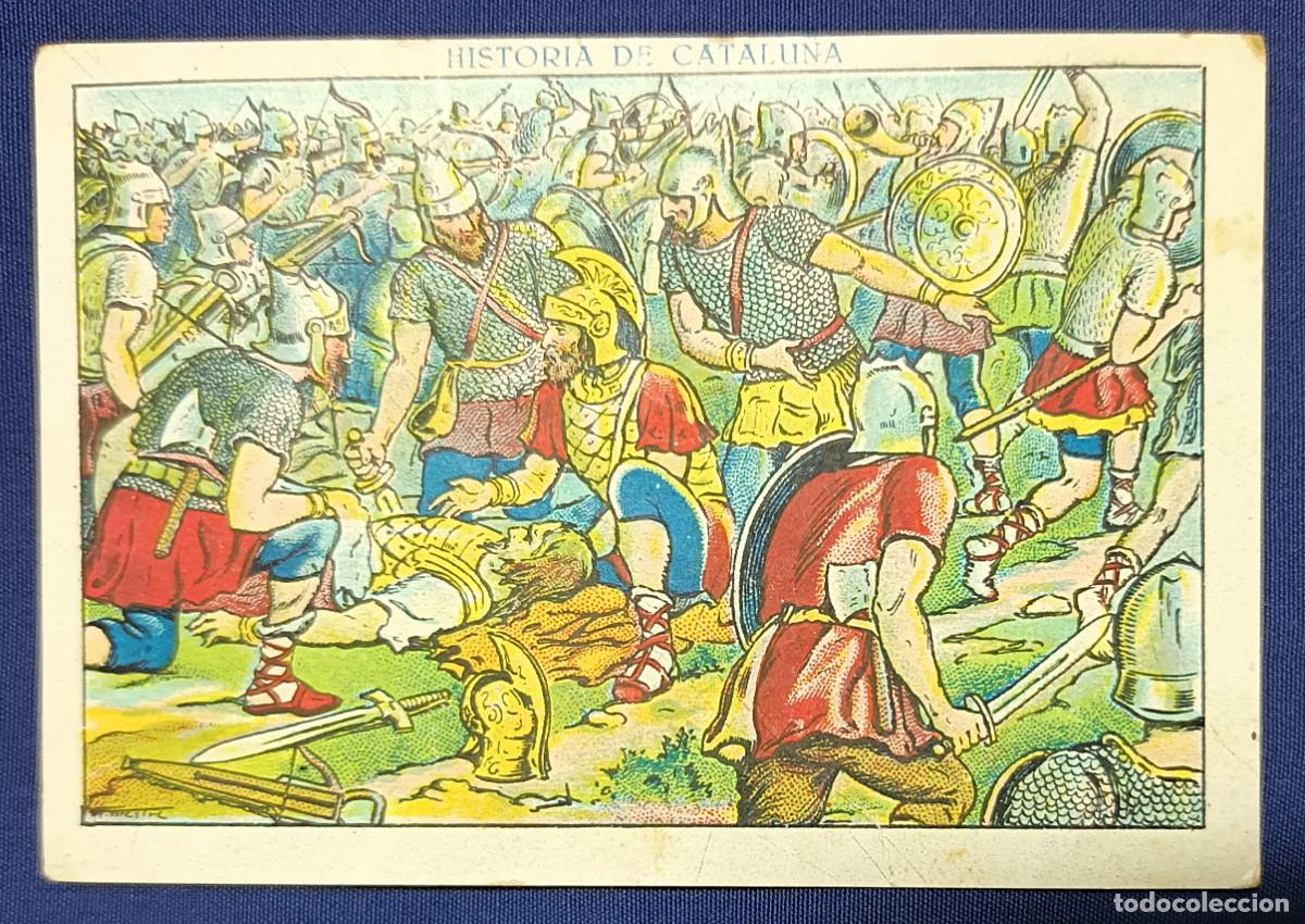 Coleccionismo cromos antiguos: CROMO HISTORIA DE CATALUNYA N&ordm; 2.XOCOLATA JUNCOSA