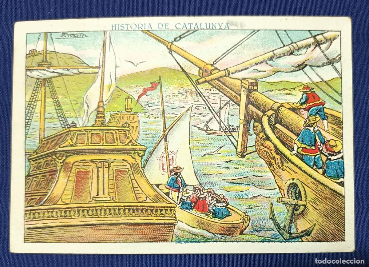 Coleccionismo cromos antiguos: CROMO HISTORIA DE CATALUNYA N&ordm; 86.XOCOLATA JUNCOSA