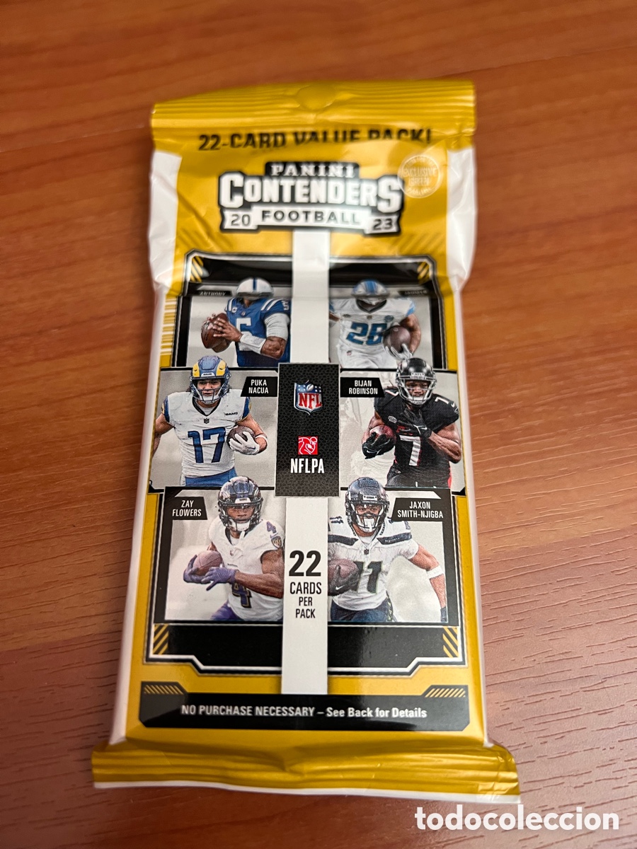 Coleccionismo cromos antiguos: Pack sobre sin abrir Panini NFL Contenders football 2023 (f&uacute;tbol americano)
