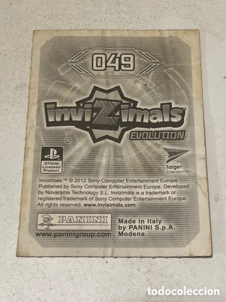 Coleccionismo cromos antiguos: Cromo PANINI Invizimals Evolution 2012 N&deg;049 Uberjackal - Foto 2