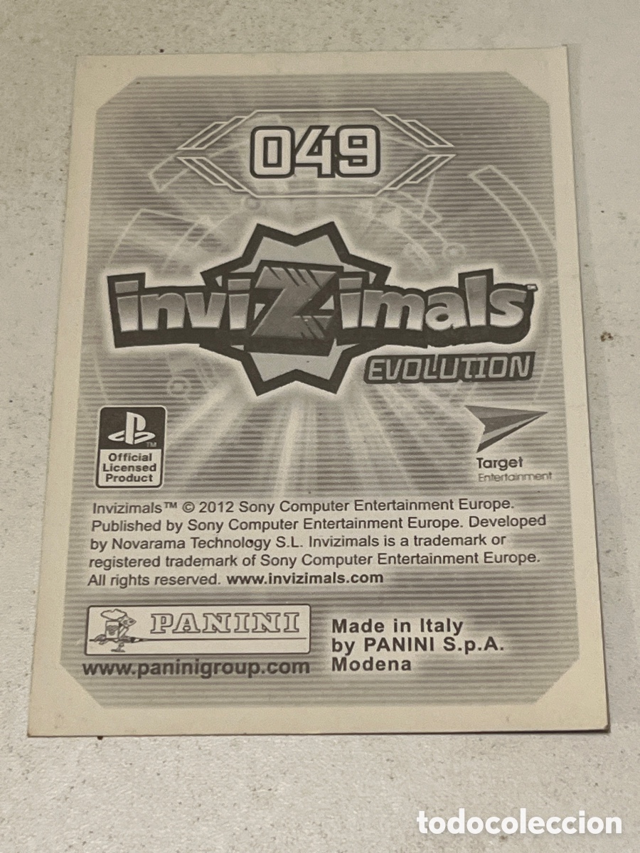Coleccionismo cromos antiguos: Cromo PANINI Invizimals Evolution 2012 N&deg;049Uberjackal - Foto 2