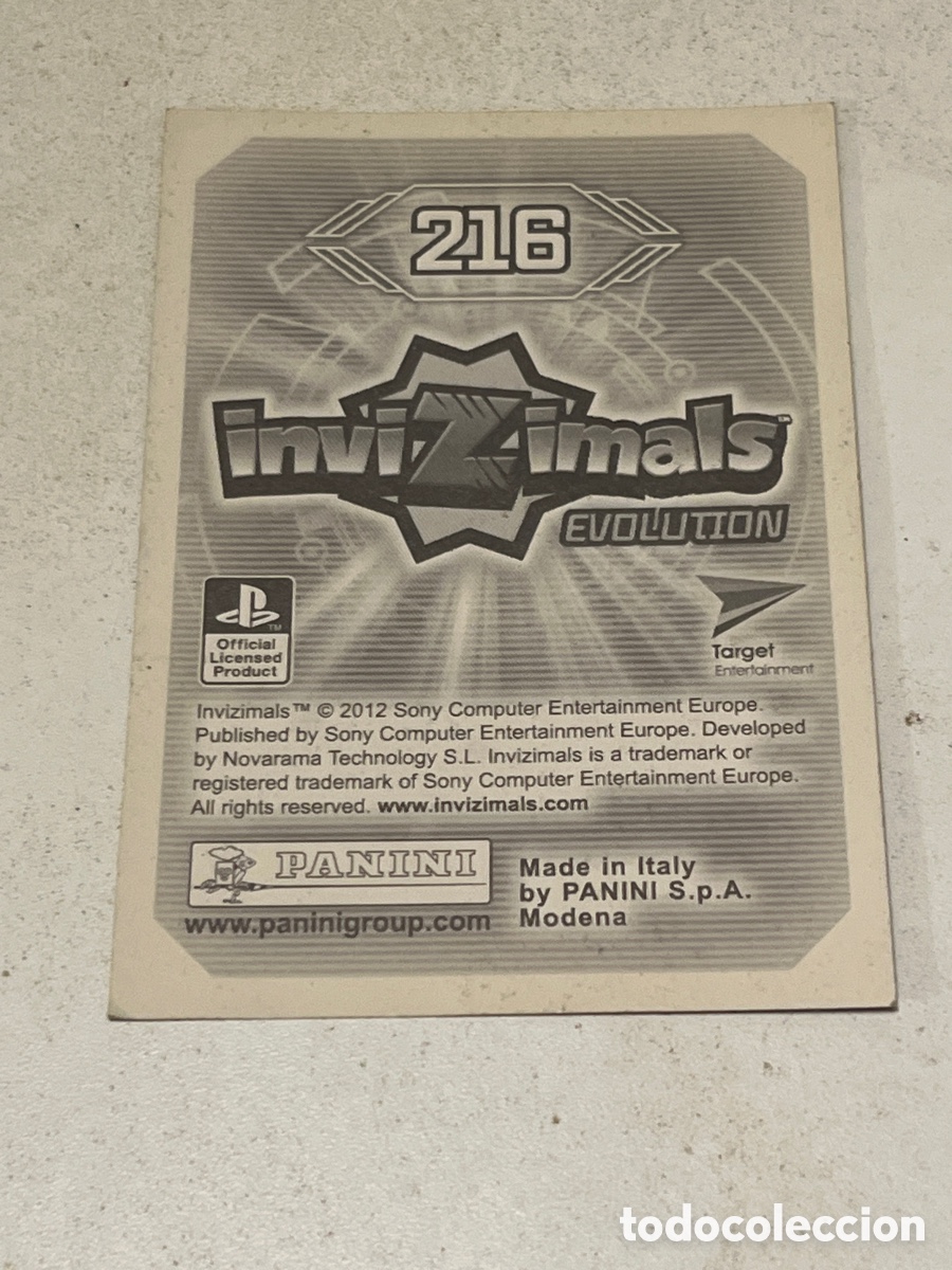 Coleccionismo cromos antiguos: Cromo PANINI Invizimals Evolution 2012 N&deg;216 Hermit - Foto 2