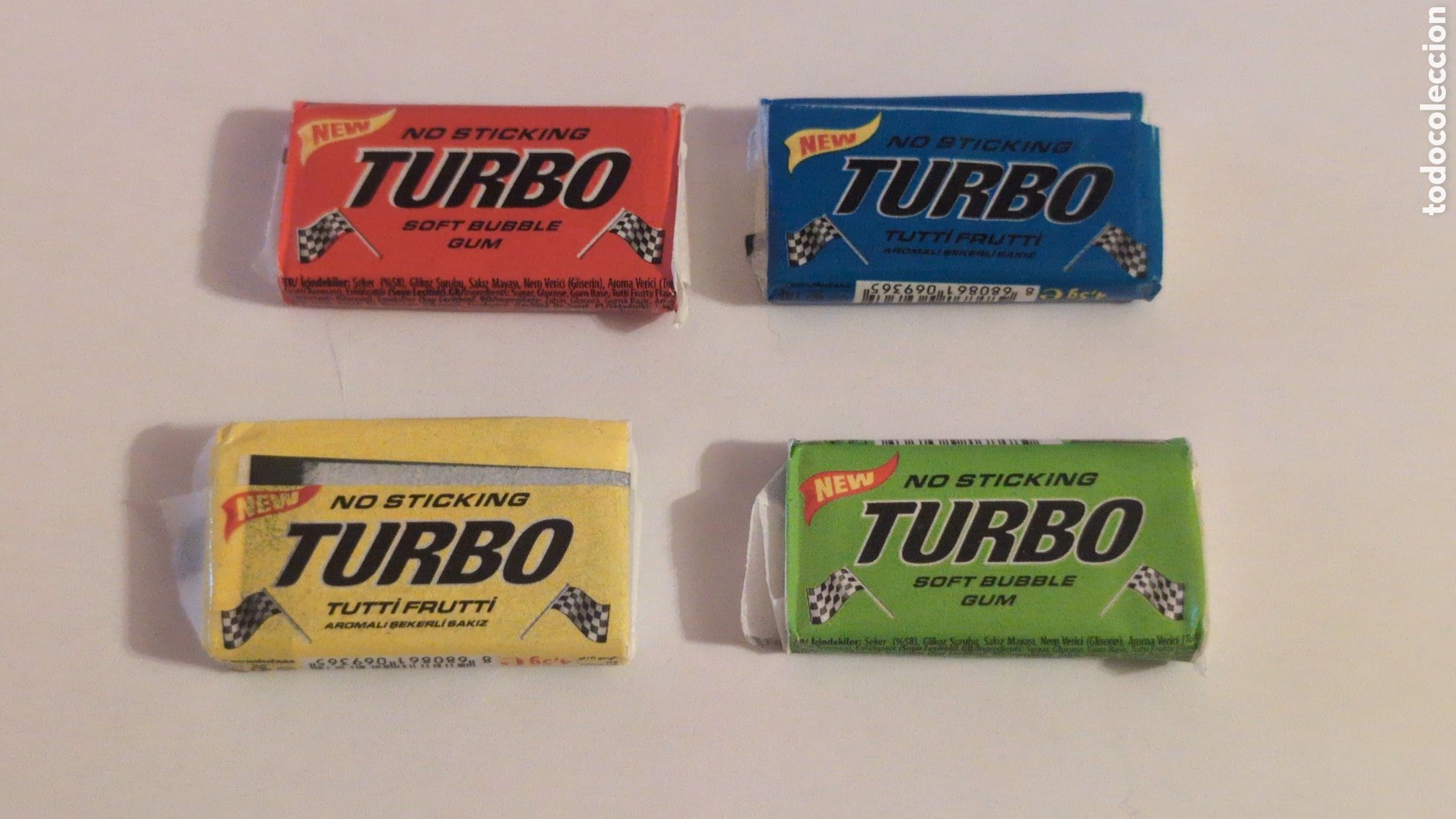 Coleccionismo cromos antiguos: Cromos Chicles sin abrir Turbo. Coches - Foto 1