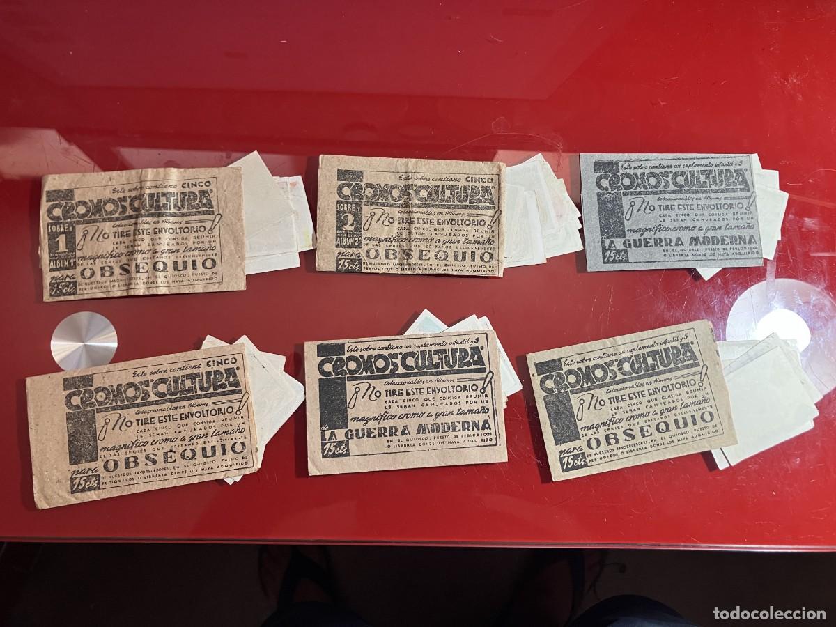 Coleccionismo cromos antiguos: SOBRES DE CROMOS CULTURA A&Ntilde;OS 40