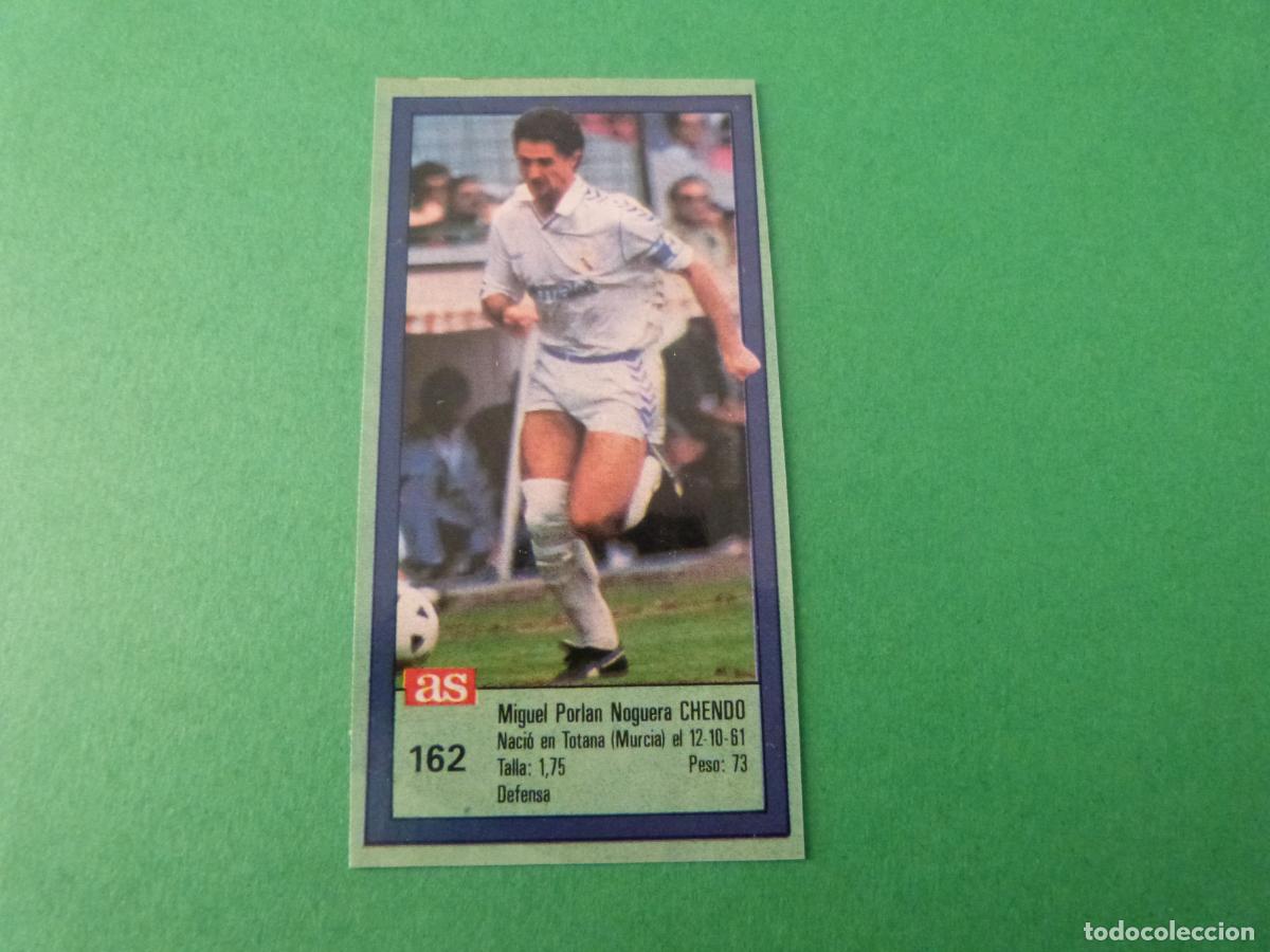 Coleccionismo cromos antiguos: CROMO FUTBOL CHENDO REAL MADRID C.F. RECORTADO N&ordm; 162 ASES DE LA LIGA 1989-1990/89-90 AS
