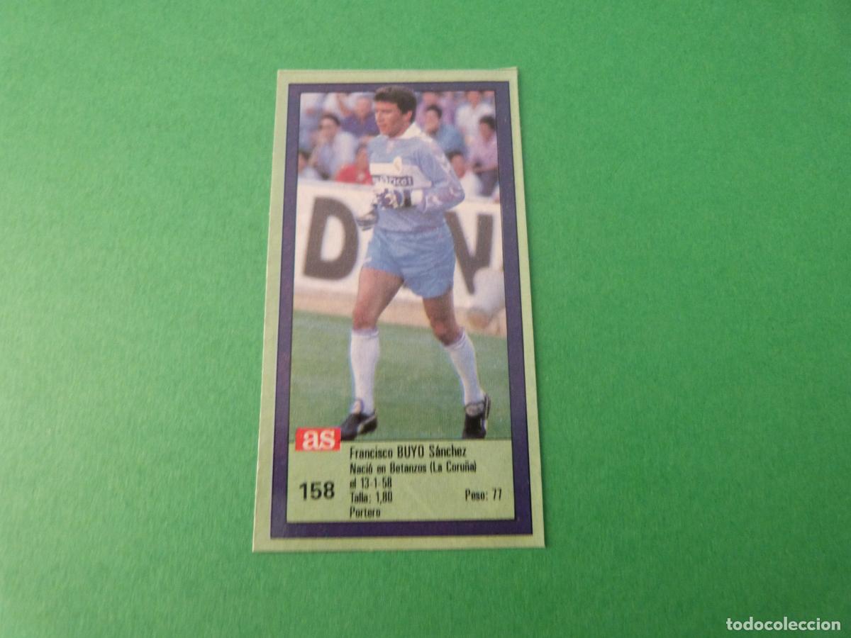 Coleccionismo cromos antiguos: CROMO FUTBOL BUYO REAL MADRID C.F. RECORTADO N&ordm; 158 ASES DE LA LIGA 1989-1990/89-90 AS
