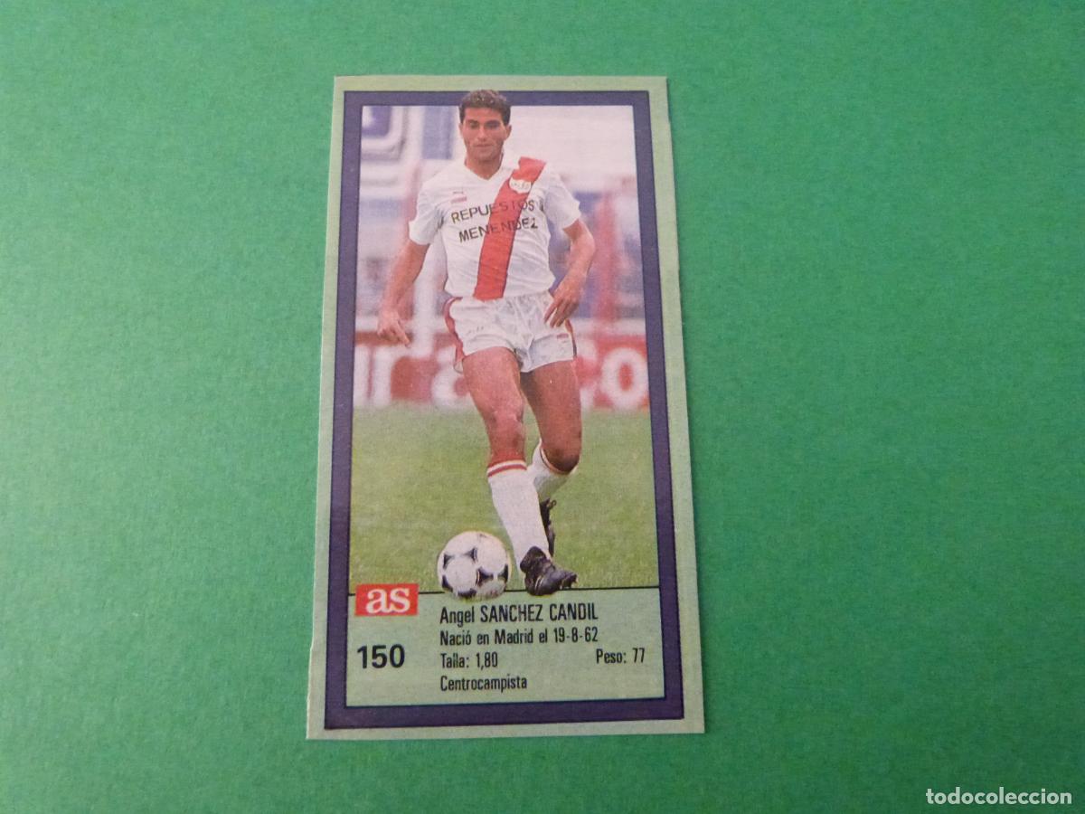Coleccionismo cromos antiguos: CROMO FUTBOL SANCHEZ RAYO VALLECANO RECORTADO N&ordm; 150 ASES DE LA LIGA 1989-1990/89-90 AS
