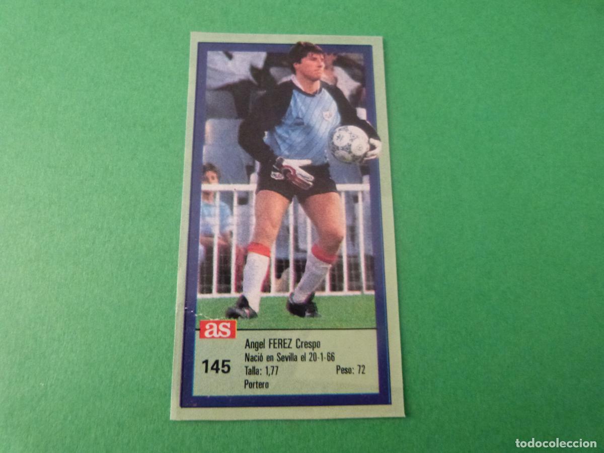 Coleccionismo cromos antiguos: CROMO FUTBOL FEREZ RAYO VALLECANO RECORTADO N&ordm; 145 ASES DE LA LIGA 1989-1990/89-90 AS