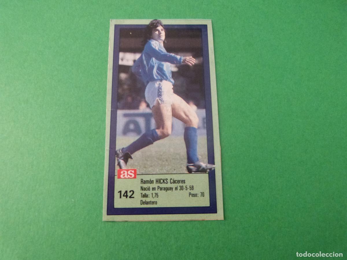 Coleccionismo cromos antiguos: CROMO FUTBOL HICKS REAL OVIEDO RECORTADO N&ordm; 142 ASES DE LA LIGA 1989-1990/89-90 AS