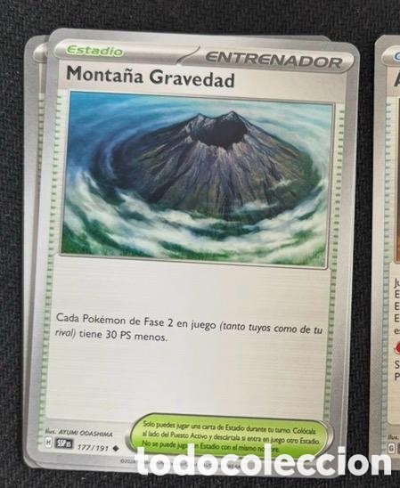 Coleccionismo cromos antiguos: 177/191 Monta&ntilde;a gravedad CARTA POKEMON TCG